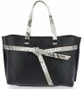 Bőr táska shopper bag Vittoria Gotti fekete V5635